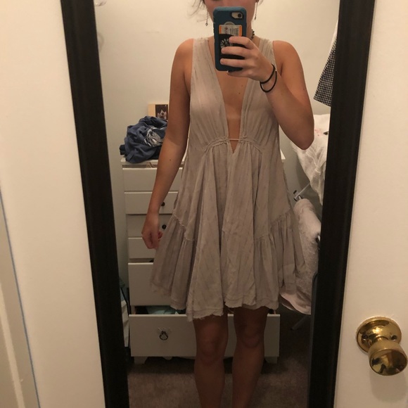 SOLD Free People tunic dress (tan) - Picture 7 of 8